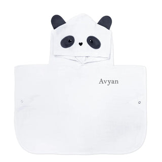 Hooded Poncho Towel – Panda