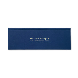 Trio Desk Pad - Navy