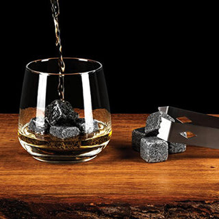 Drink Dispenser & Whiskey Stone Cubes Set of 6