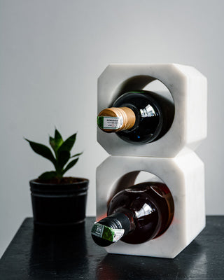 Square Marble Wine Bottle Holder