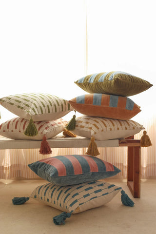 Iris Ochre Cushion Cover