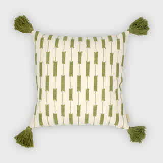Iris Olive Cushion Cover