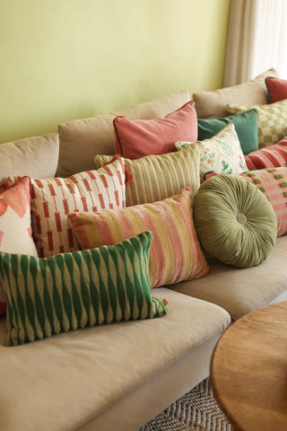 Ripple Eucalyptus Oblong Cushion Cover