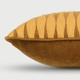 Ripple Tan Brown Oblong Cushion Cover