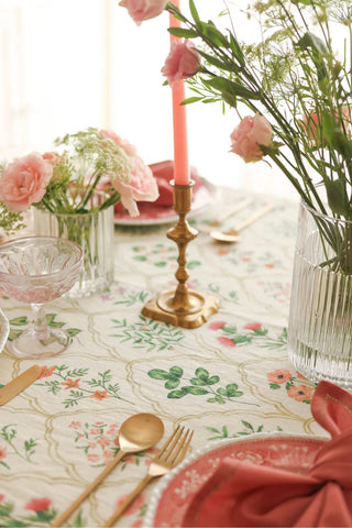 Eden Rose Linen Table Cover