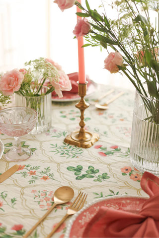 Eden Rose Linen Table Cover