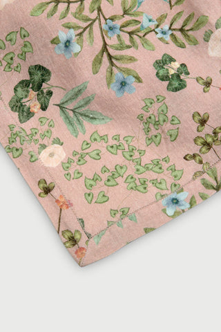 Valley Rose Linen Table Cover