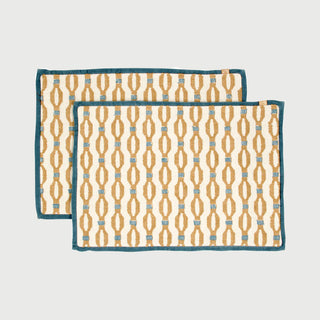Poppy Ochre Table Mats-Set of 2