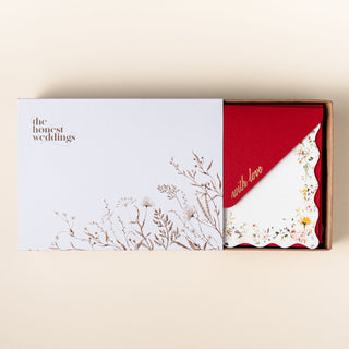 Ruby Garden - Set of 10 Notecards & 10 Envelopes