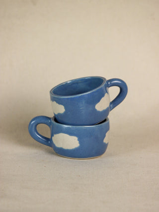 Blue Ceramic Dreamy Cloud Ceramic Cup - TOH