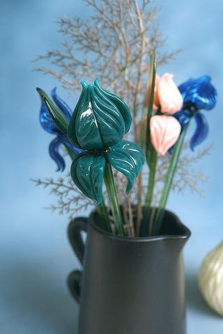 Venetian Rose Glass Flower