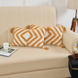 Yellow Diamond Cushion Cover