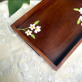 Calla Lily Serving Trays | Wooden | Set of 2