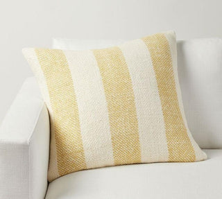 Yellow Stripes Cushion Cover