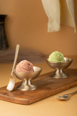 Kansa Ice Cream Bowl Set of 2 (With Spoon)