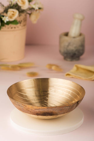 Kansa Tasla - Kathiyawadi Bronze Bowl For Serving (6 Inch)