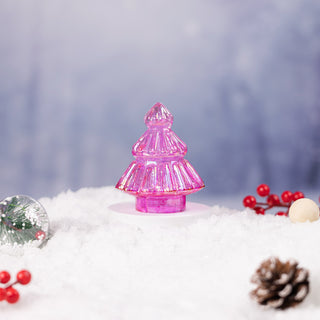 Magenta Magic Holiday Glass Christmas Tree by Artstory