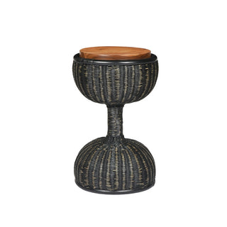 Bamboo Drum Accent Table