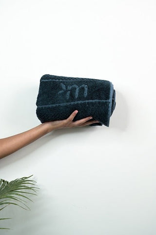 Bamboo Fluffy Bath towel Terry 560 GSM-Good Charcoal