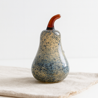 Murano Glass Style Decoration- Marble Pear Art Glass