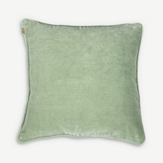 Celadon Green Velvet Cushion Cover