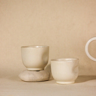 The Sage Face White Ceramic Teapot Set with 4 Cups
