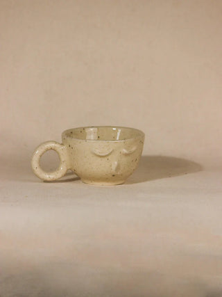 The Priest Face Ceramic Cappuccino Mug (Beige)