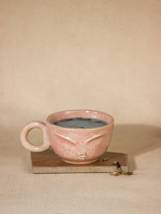 The Sage Face Ceramic Cappuccino Mug (Pink)