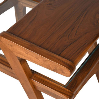 Level Up Teak Wood Side Table