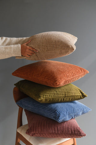 Luna Cobalt Blue Velvet Cushion cover