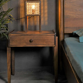 Porba Mango Wood Bedside Table