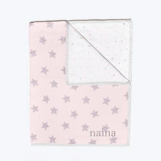 Organic Cotton Cot Bedding Set – Sleepy Star (Pink)