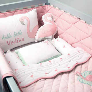 Mini Cot Set – Hello Flamingo