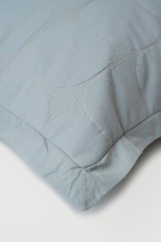 Zen Baby Blue Quilted Bedding Set