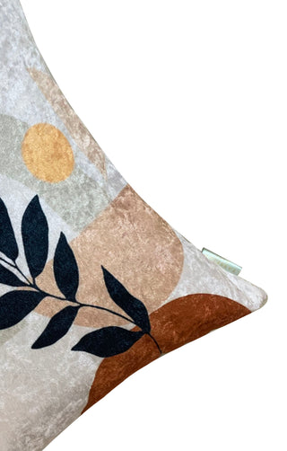 Twig Abstract Crushed Velvet Cushion Cover