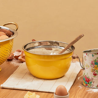 Cuenco Steel Mixing Bowl - Yellow