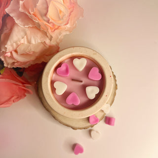 Valentine Rose Concrete Candle