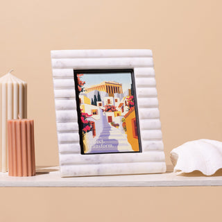 Snowy Memories Marble Photo Frame