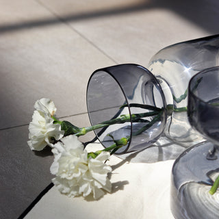 Slate Grey Glass Vase