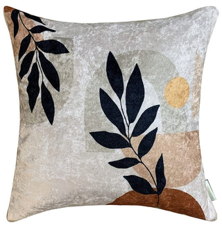 Twig Abstract Crushed Velvet Cushion Cover