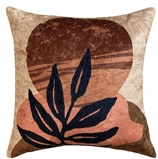 Twig Sunset Modern Chic Designer Velvet Cushion Cover