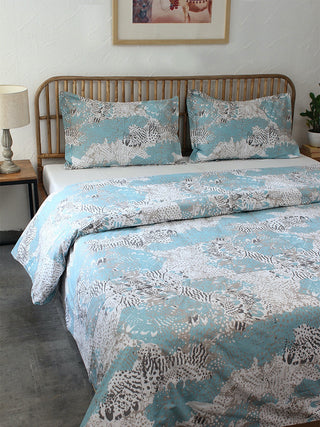 Mashak Bed Set (Dohar + Bedsheet) - Blue