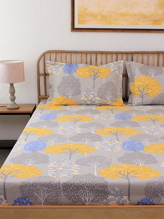 Saptaparni Bed Set (Yellow)