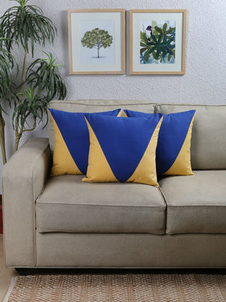 The Acute Triangles Cushion Cover (Blue)