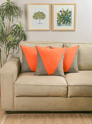 The Acute Triangles Cushion Cover (Orange)