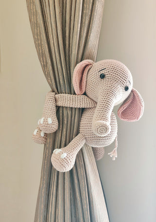 "Elephant curtain Tie  (Design 2)"