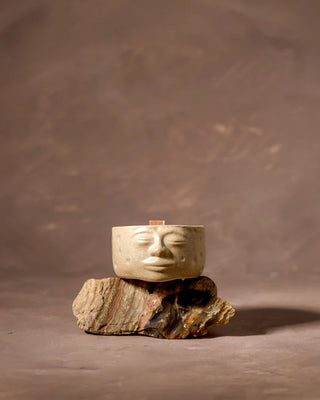 Ceramic Jar Candle (Beige) - TOH
