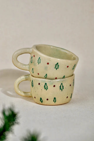 Holiday Tree Ceramic Tea Cup - TOH