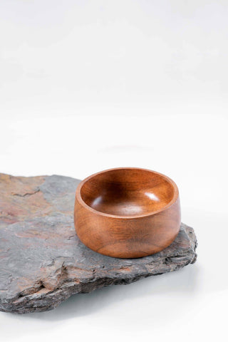 Gumbad-Wooden Bowl | Acacia Wood | Brown | Set Of 2