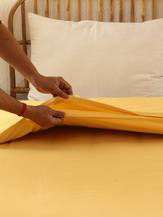 Moringa Duvet Cover (Yellow)